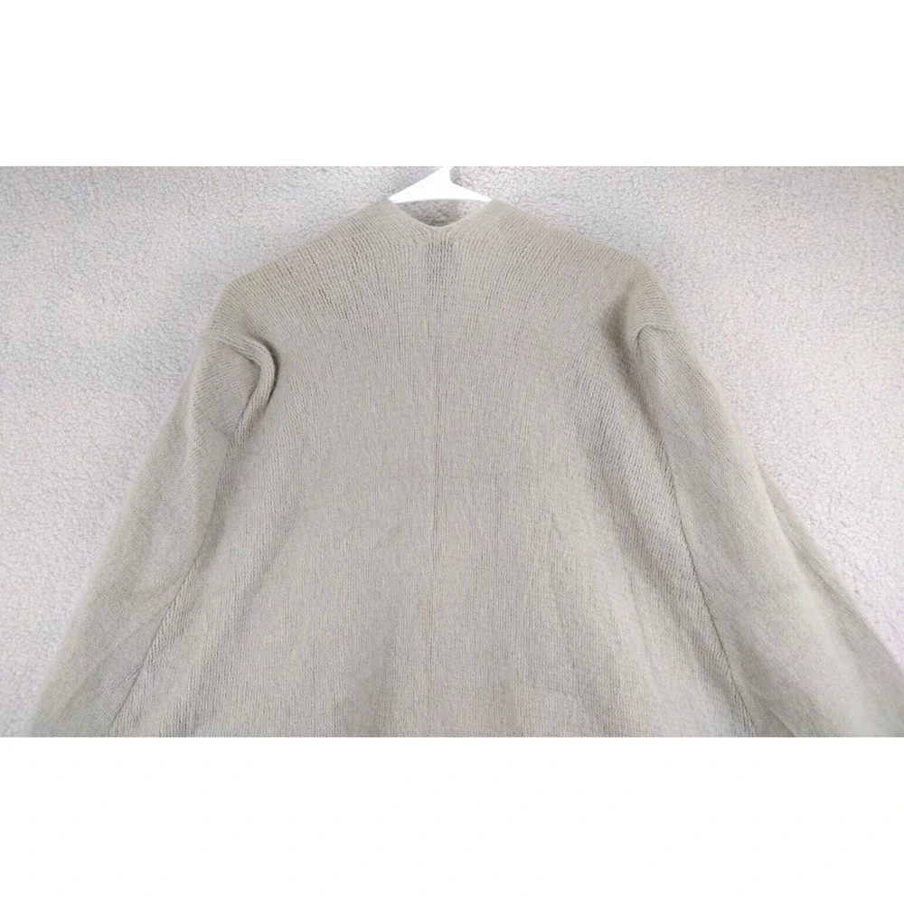 Vince Camuto Womens One‎ Size Peyote Knit Open Front Ruffle Cape Cardigan